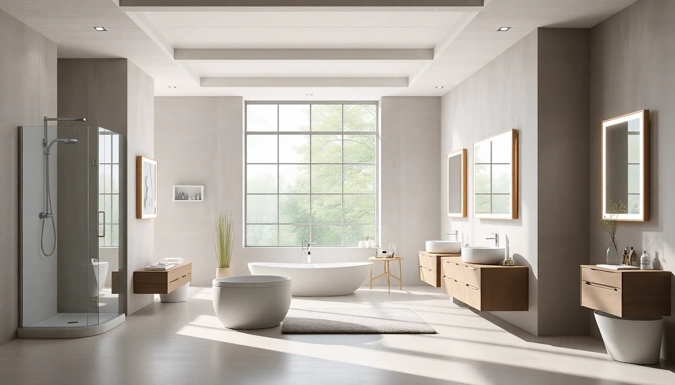 Vibrant display of sirhona fr products for modern bathrooms, emphasizing style and elegance.