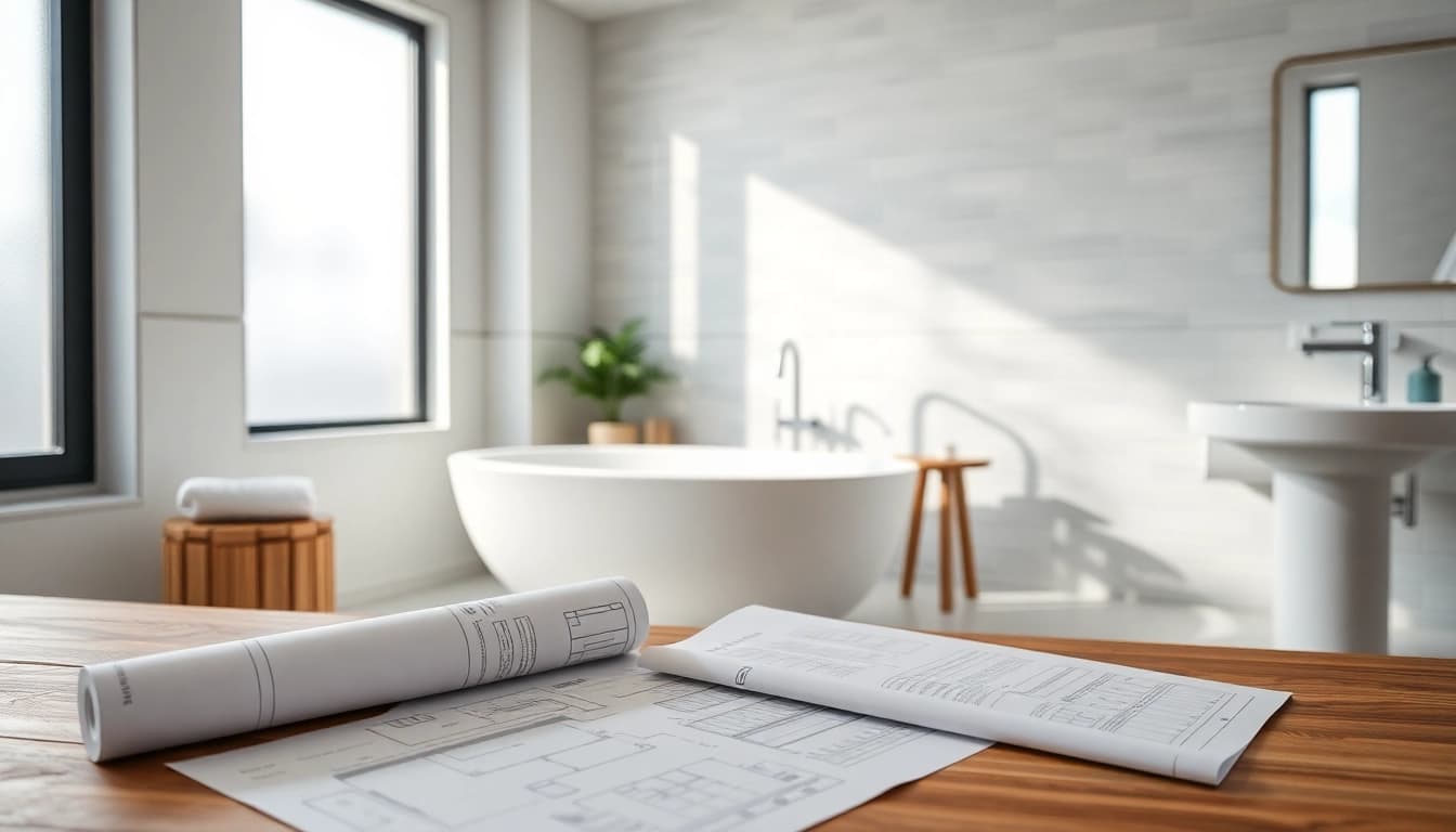 Inspiring bathroom renovation near me featuring modern design and natural lighting.