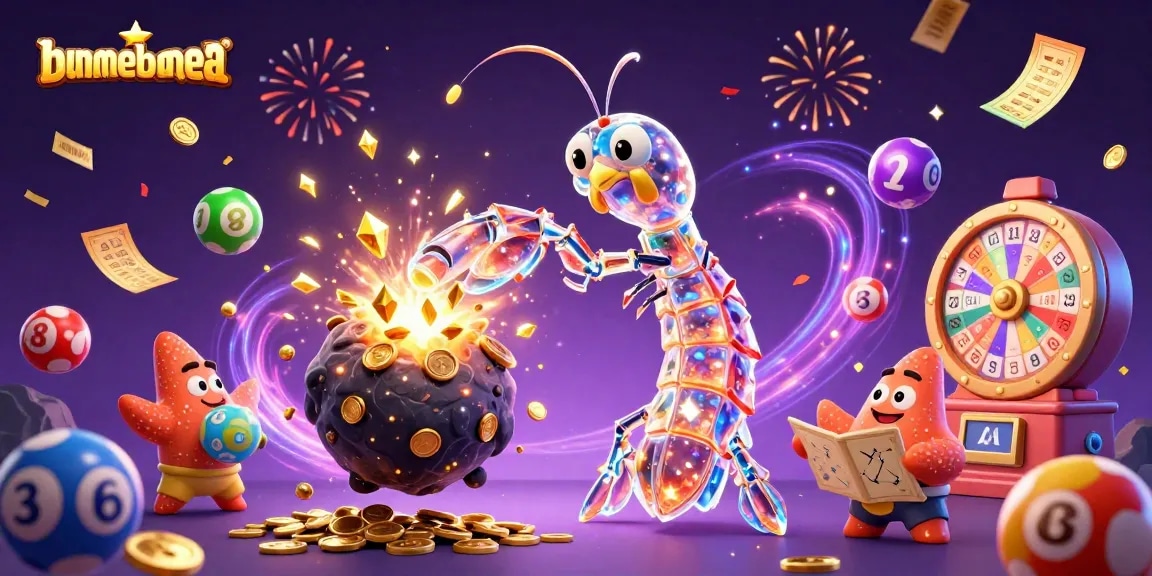 Menangkan jackpot di bunmeebuntea saat karakter samurai udang mantis menembus asteroid keras.