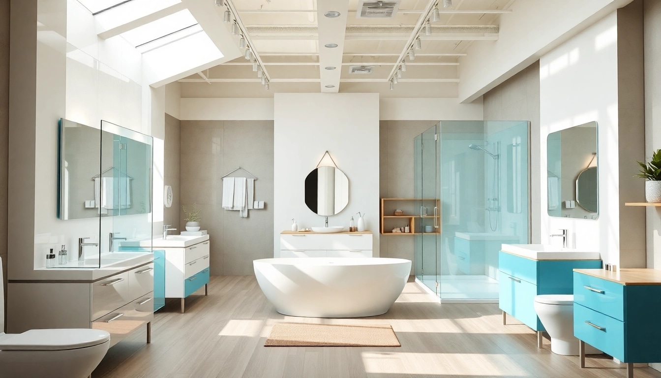 Besuchen Sie die sonni sanitär GmbH für hochwertige Badezimmerprodukte in einem eleganten Showroom.