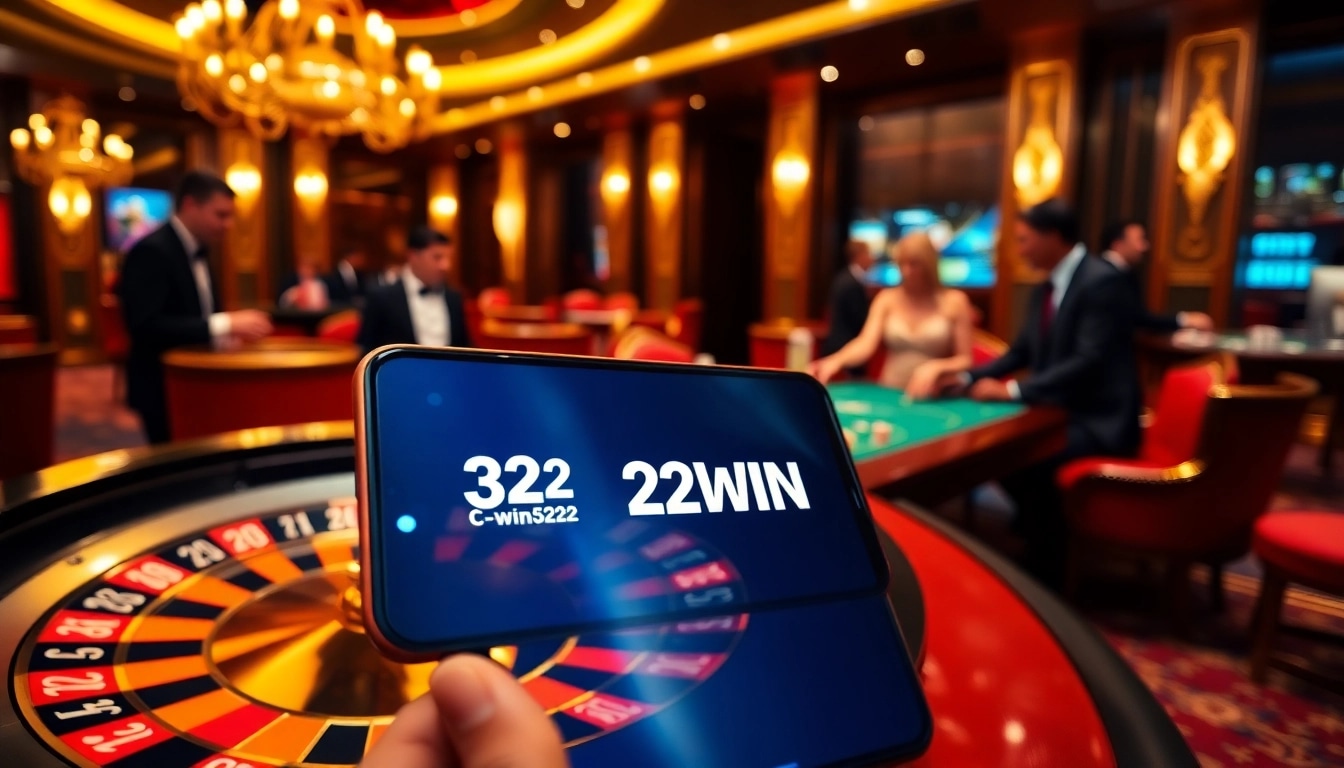Experience the excitement of gambling at 32win32 with a luxurious casino scene.