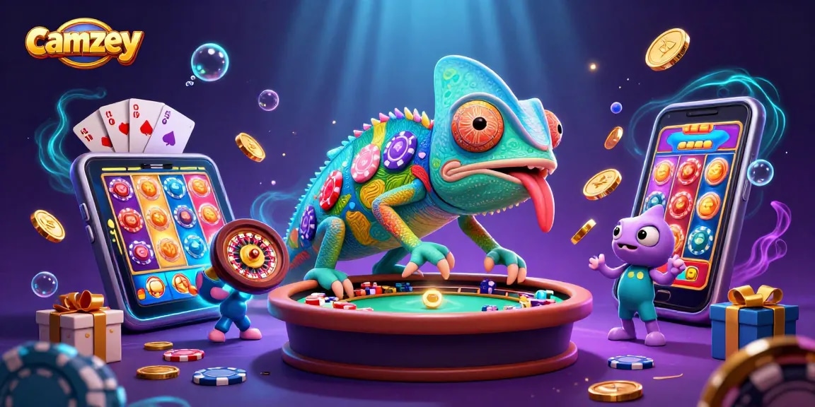 Join camzey for thrilling live video chats with random players in an exciting casino atmosphere!