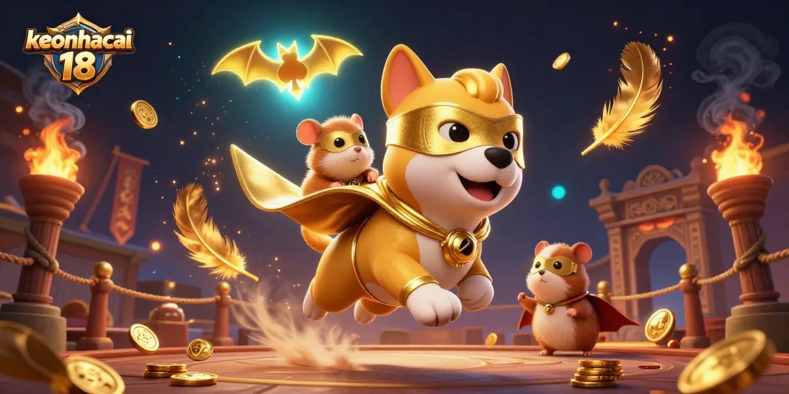 Engage with keonhacai 18 as a superhero dog and a hamster tour exciting betting elements.