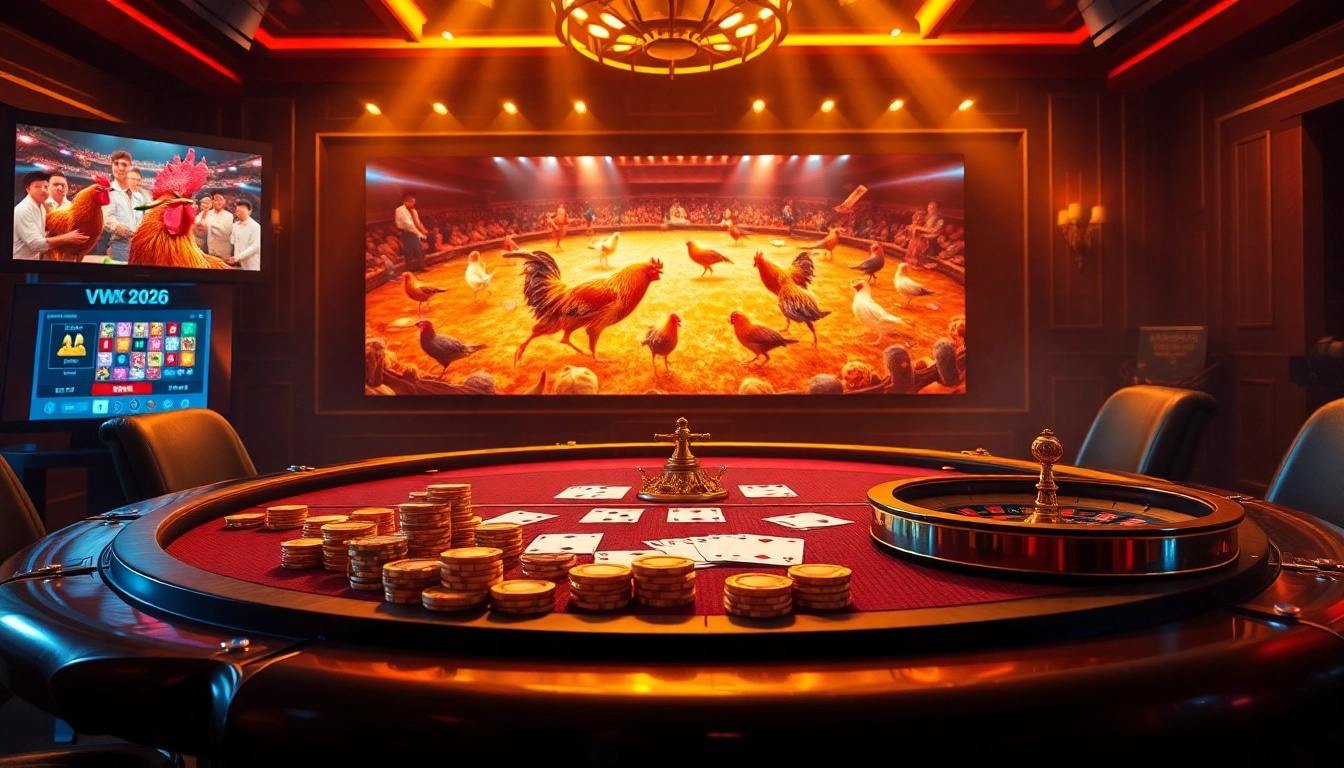 Experience the thrill of đá gà vmax 2026 with a vibrant online gambling scene filled with excitement and luxury.
