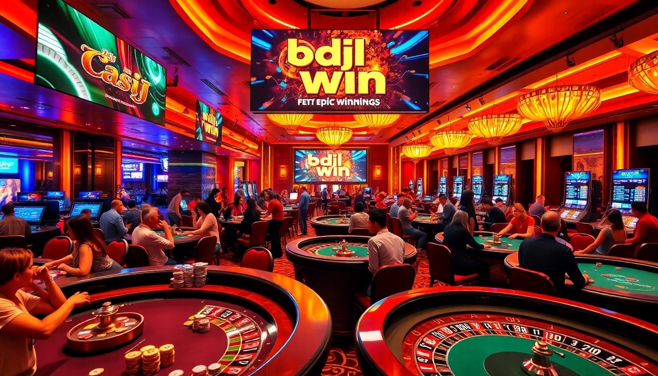 Experience the excitement of bdjl win with players engaged in high-stakes casino action.