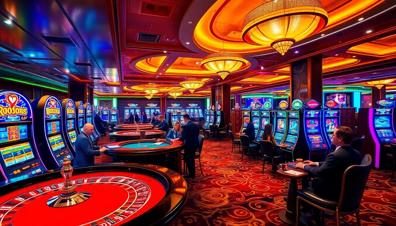 Experience the thrill of gambling at U888 love, showcasing high-stakes games in a luxury casino setting.