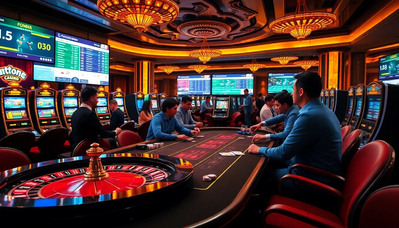 Players enjoying high-stakes gambling with vaoluoitv's vibrant online betting interface.