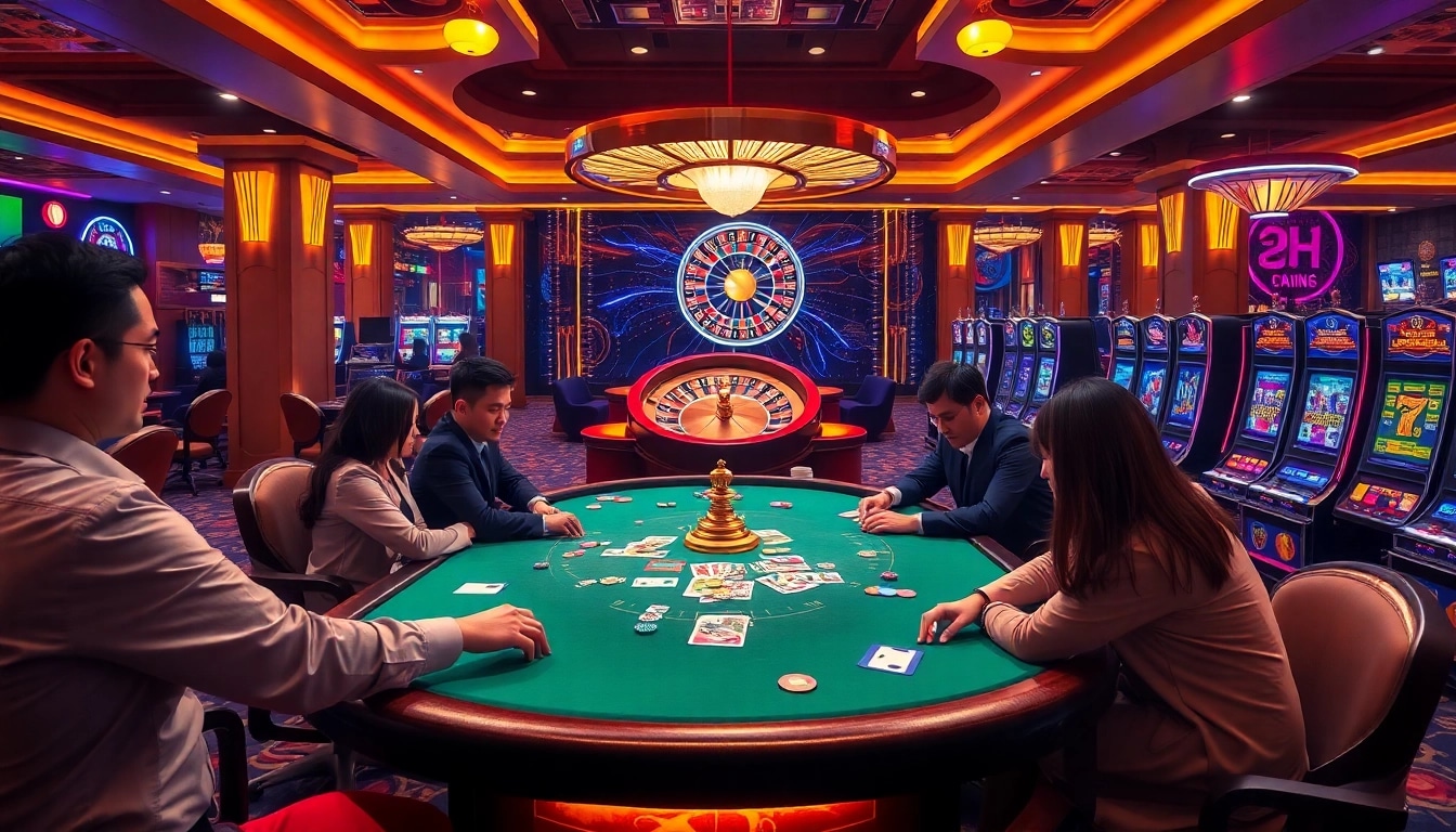 Engaging players in a vibrant 68 game bài ambiance with cards and casinos.