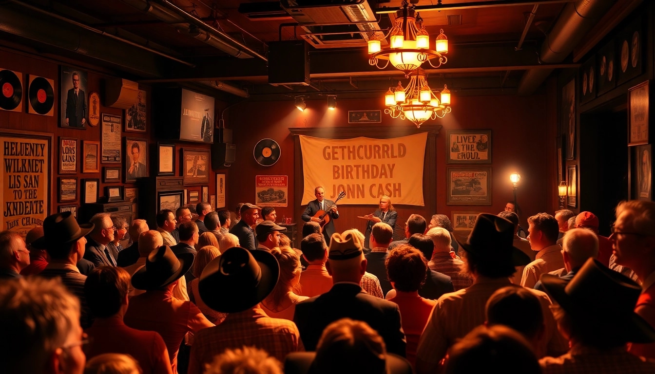 Celebrate Johnny Cash's legacy at johnnycashbirthday.com with lively performances and vintage Americana decor.