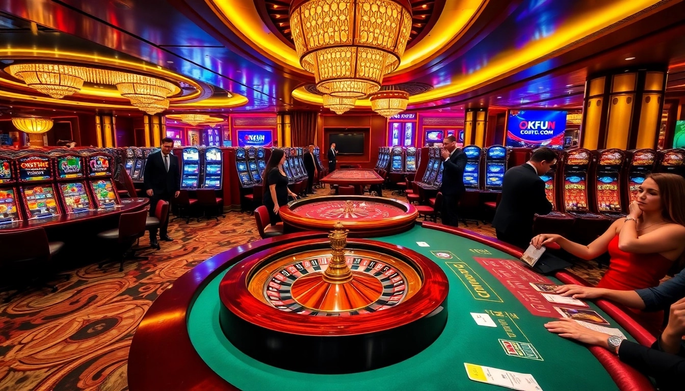 Experience the excitement of winning at OKFUN.COM's luxurious gaming tables.
