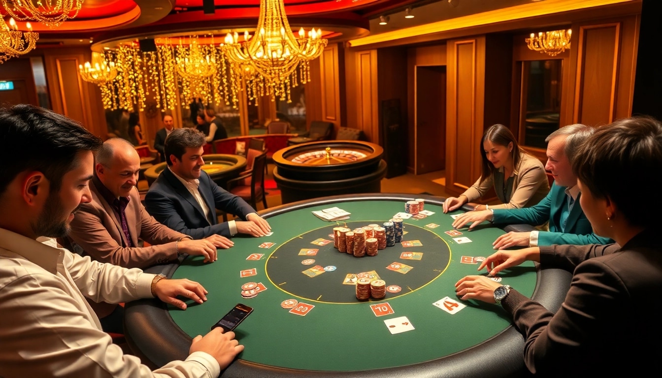 Experience thrilling poker at https://uk88.za.com/ with vibrant casino visuals and excited players.