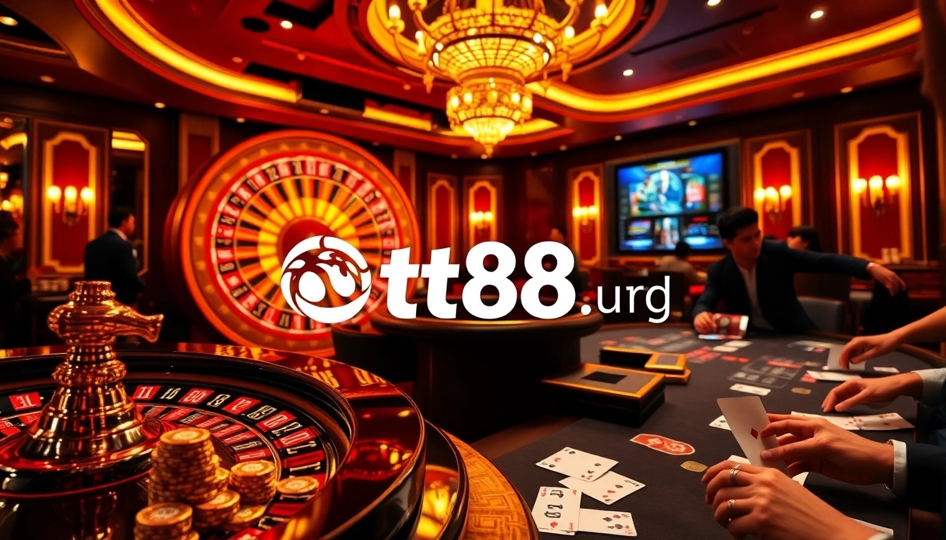 Experience the thrill at https://tt88.fund/ with vibrant casino action featuring roulette wheels and poker tables.