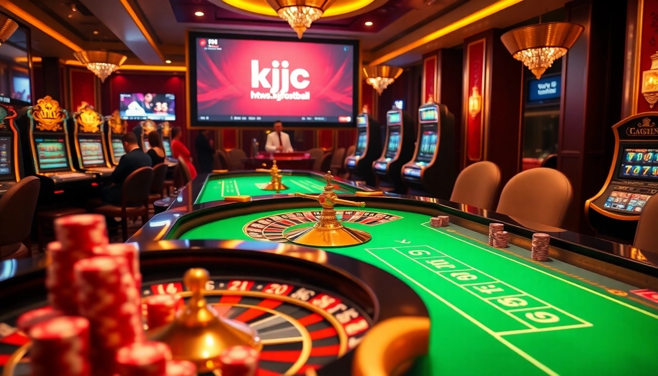 Enjoy a thrilling gaming experience at https://kjc.football/ with luxurious casino tables and vibrant action.