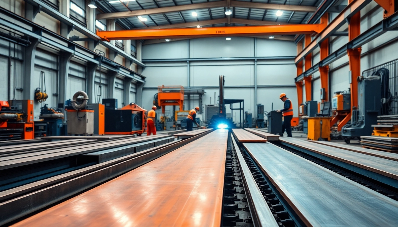Showcasing fab u tech steel processing center with dynamic plasma cutting environment.