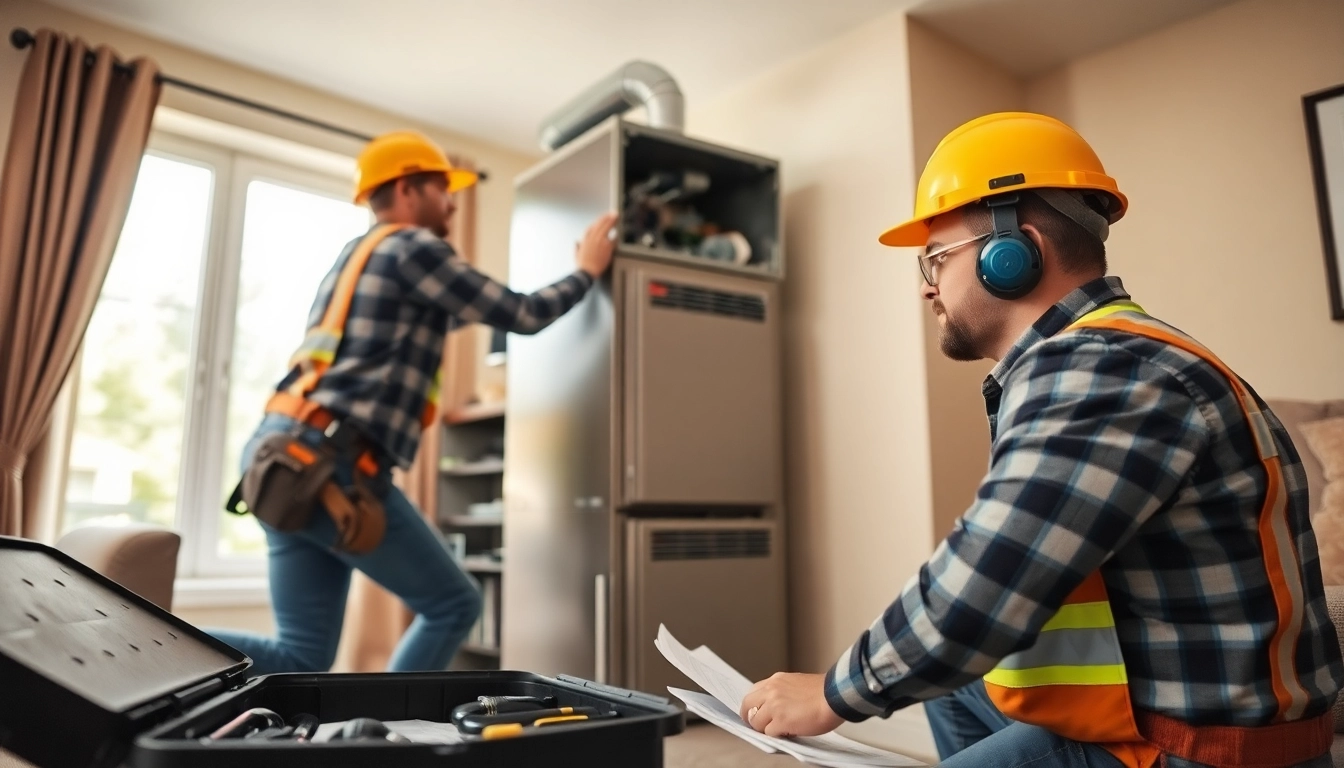 Technician conducts furnace installation st. paul for a comfortable home environment.