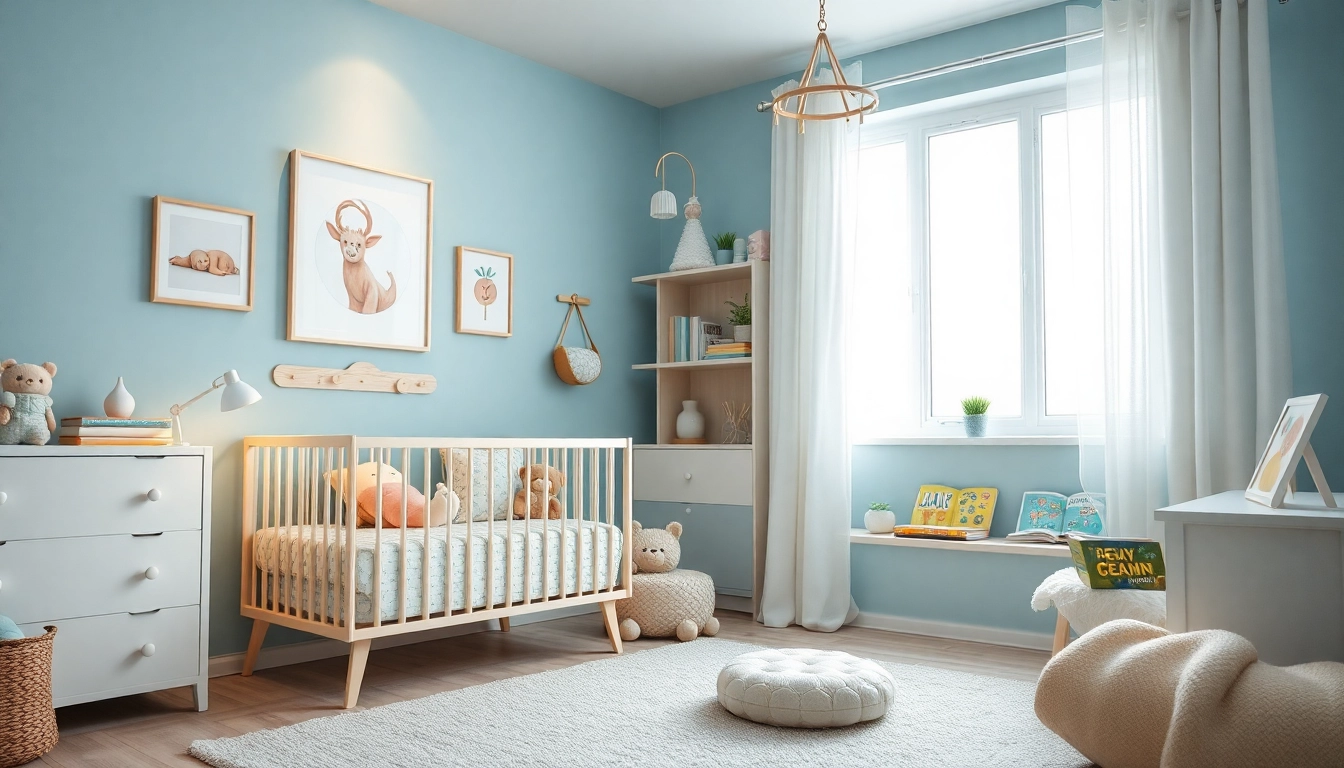 Engaging MMOO nursery scene with pastel decor and playful elements.