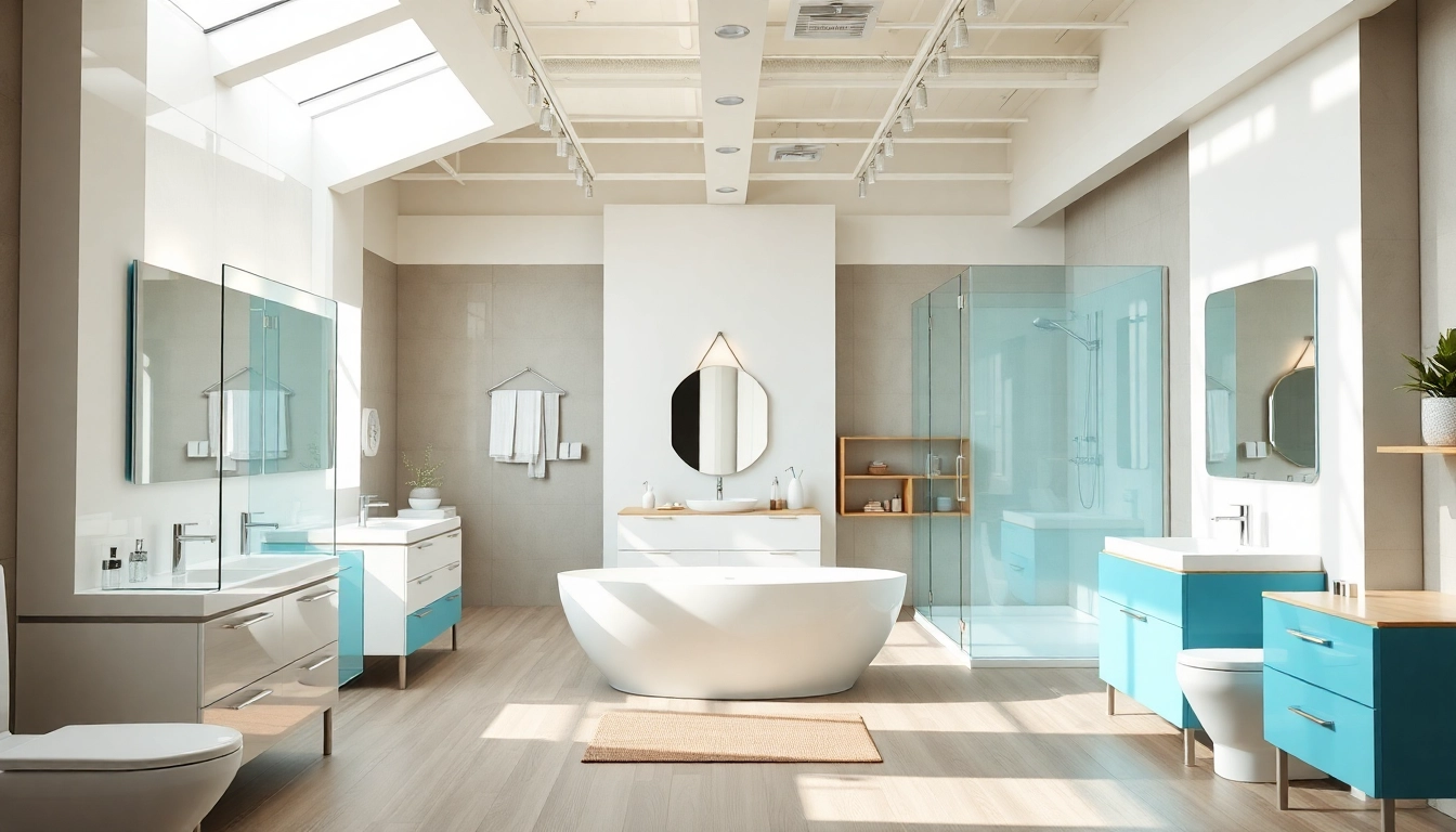 Besuchen Sie die sonni sanitär GmbH für hochwertige Badezimmerprodukte in einem eleganten Showroom.