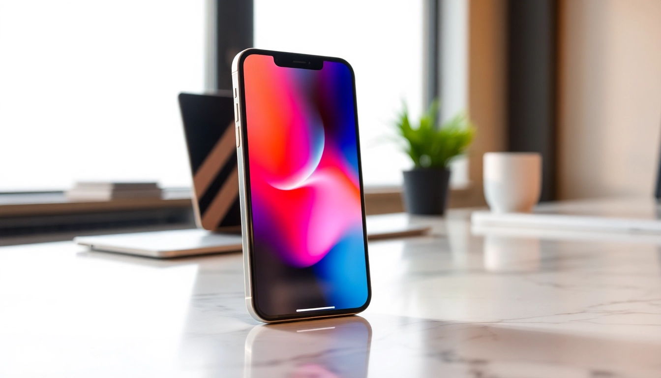 Captura el iPhone 15 Pro Max 256GB con detalles de diseño en un entorno minimalista.