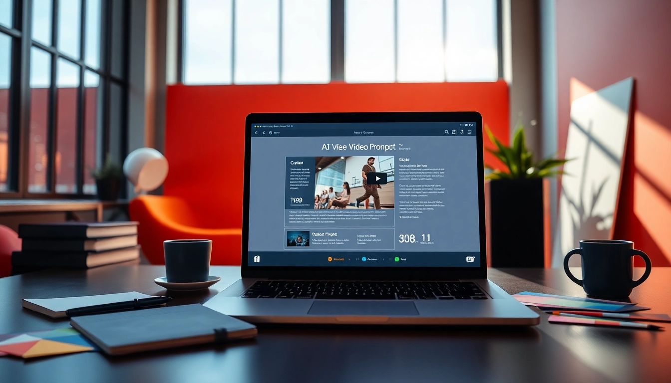 Transform video to prompt with innovative AI technology in a modern workspace.