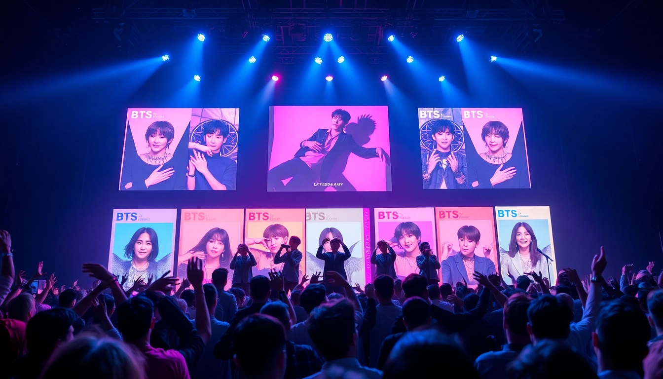 BTS news highlights vibrant concert performance with energetic crowd and stage lights