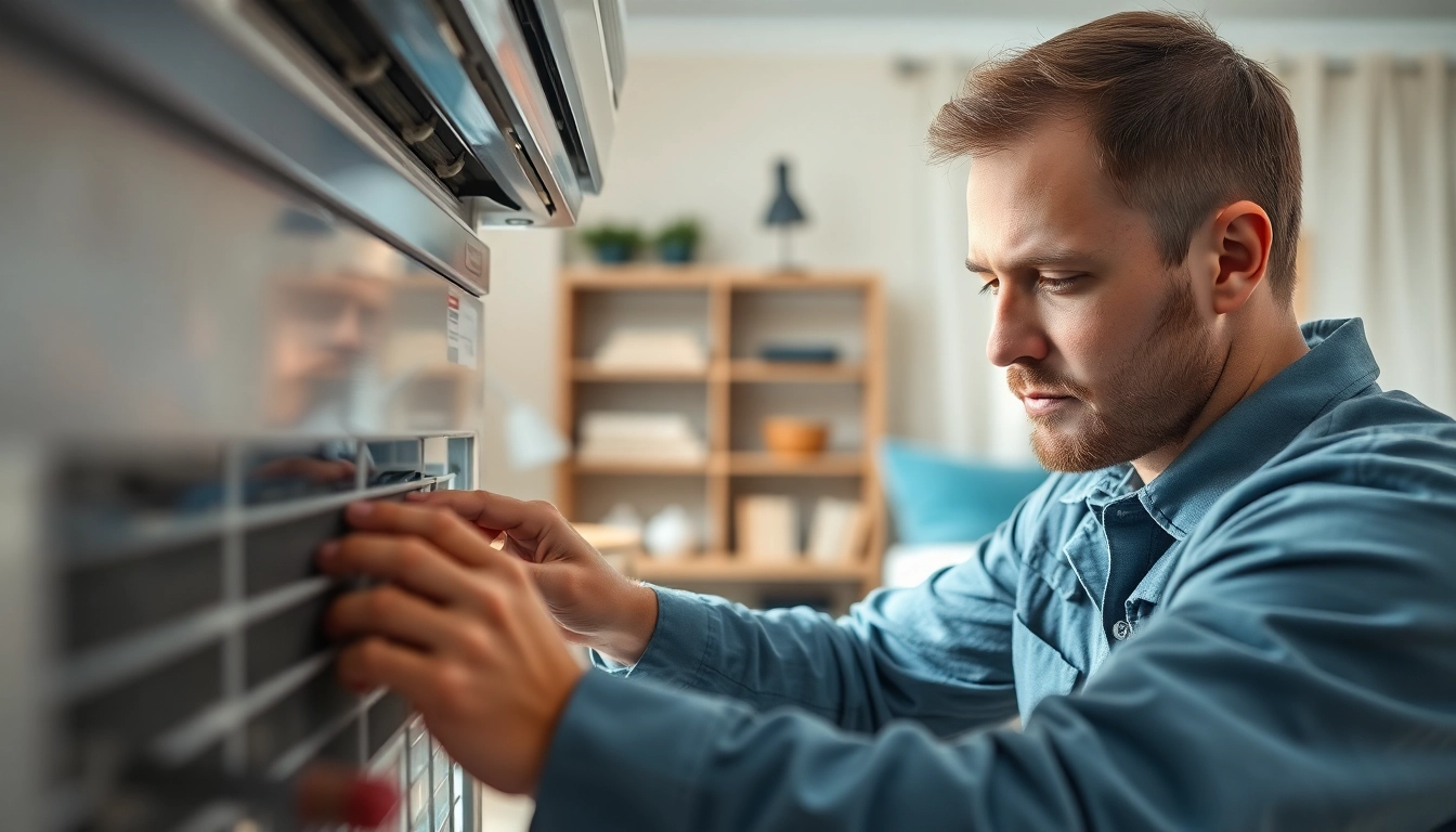Efficient air conditioning repair Canada technician expertly addressing a home AC issue.