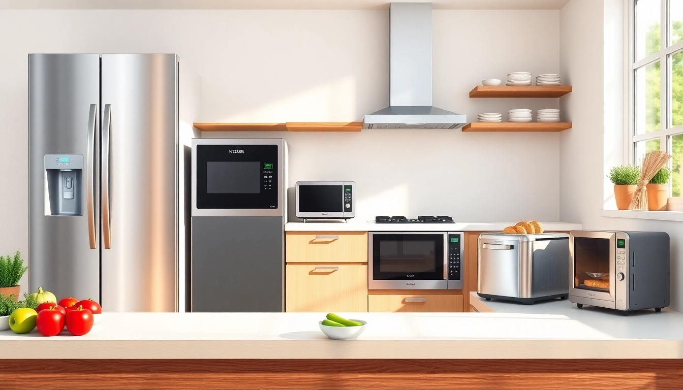 Showcasing affordable appliance range in a modern kitchen setup, reflecting energy and accessibility.