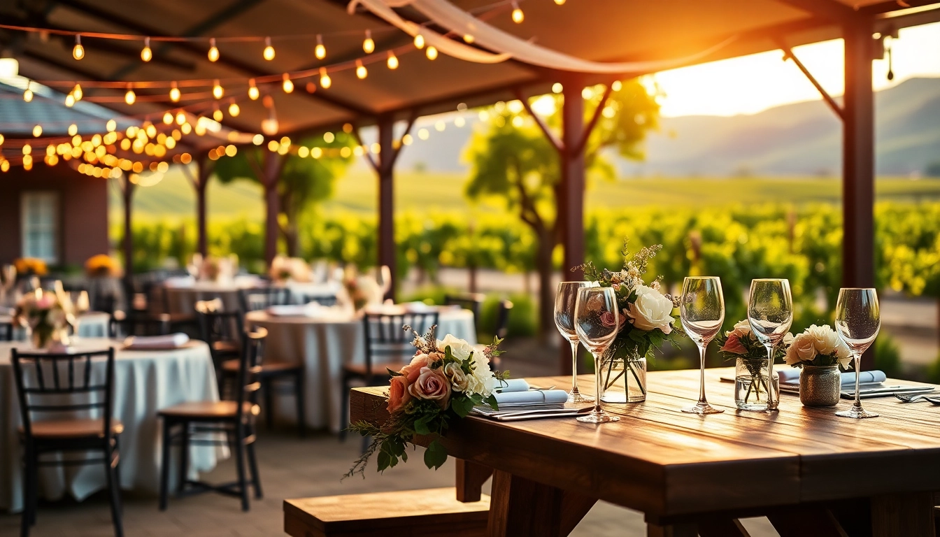 Discover beautiful Clarksburg wedding venues with elegant outdoor settings and picturesque vineyards.