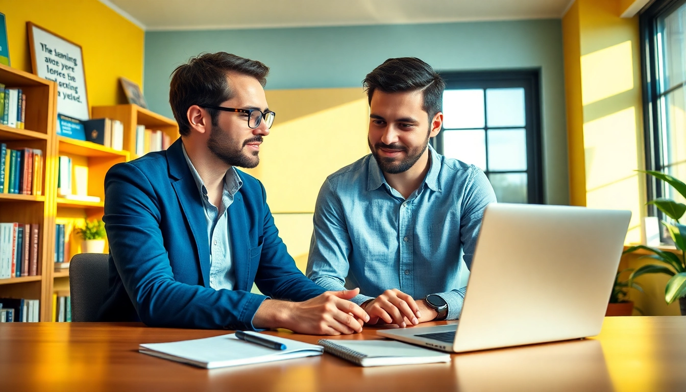 Find my true calling with a career coach in a warm, professional office setting.