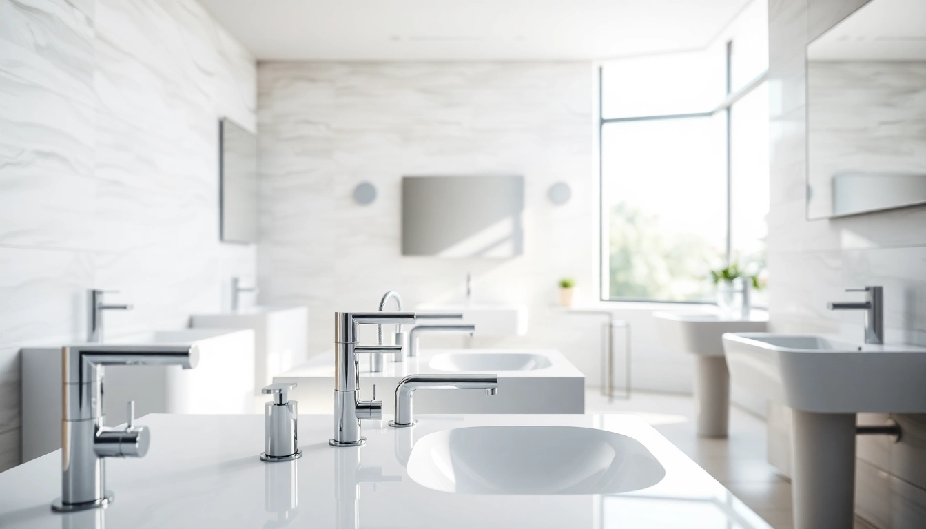 sonni sanitär Produkte in einem modernen Badezimmer mit eleganten Armaturen und freundlichem Ambiente.
