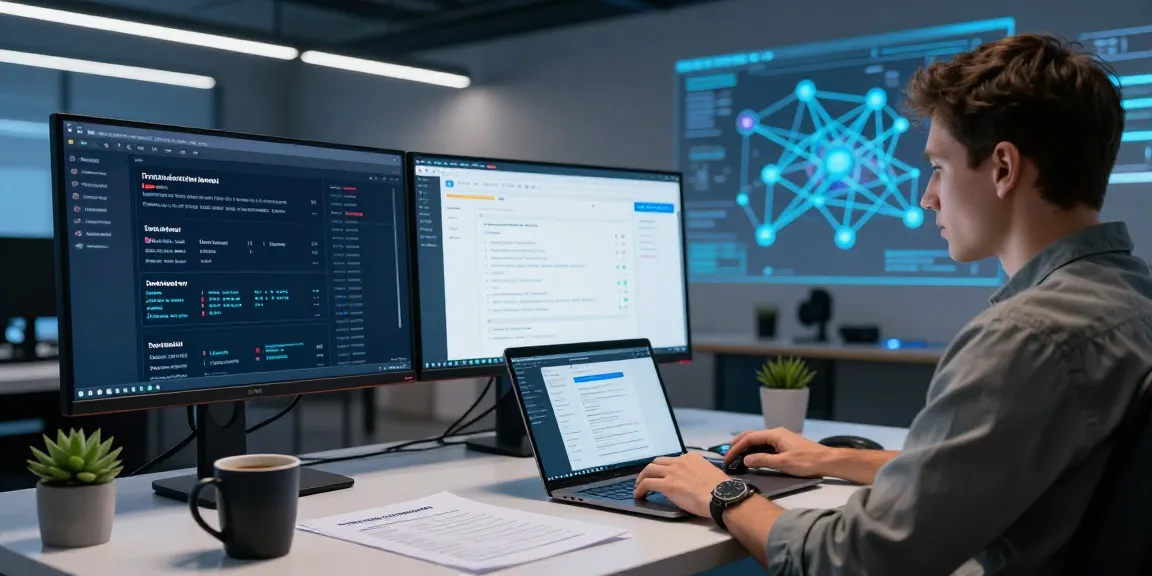 Security expert analyzing Torzon darknet market link and onion mirrors in a modern tech workspace.