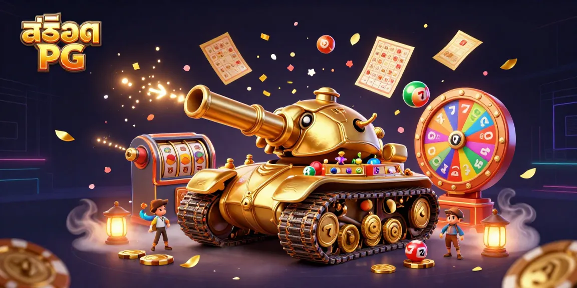 สล็อต PG เล่นเกมคาสิโนออนไลน์ในภายในรถถังทองคำมหึมา