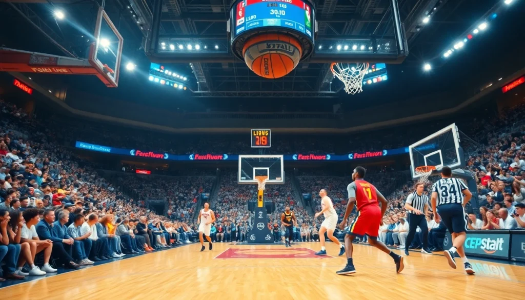 nba중계 실시간 중계 화면에서 하이라이트된 농구 경기 모습