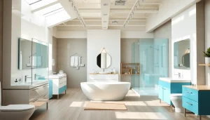 Besuchen Sie die sonni sanitär GmbH für hochwertige Badezimmerprodukte in einem eleganten Showroom.