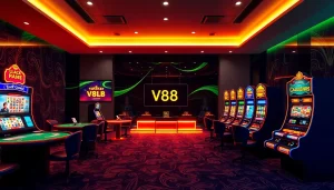 TV88 homepage interface showcasing online betting games with vibrant colors and engaging design.