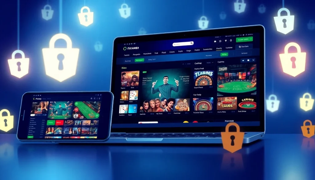 AF88 online betting platform illustration with modern gaming interface and secure elements.