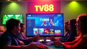 TV88 platform showcasing user-friendly layout and diverse gaming options.