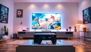 Showcasing the TV88 gaming console in a vibrant setup, inviting gamers to engage.