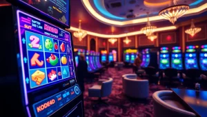 Kode4d slot showcasing an exciting online gaming experience with vibrant visuals and interactive elements.