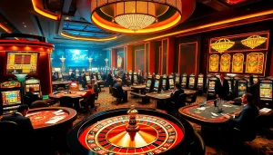 Experience the excitement of sh bet at a luxury casino with vibrant tables and engaging games.