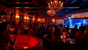 Dinner sxm at Club Noir: vibrant nightlife with stylish patrons and signature drinks.