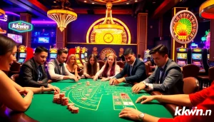 Experience the thrill at kkwin.in with Baccarat tables and vibrant casino action.