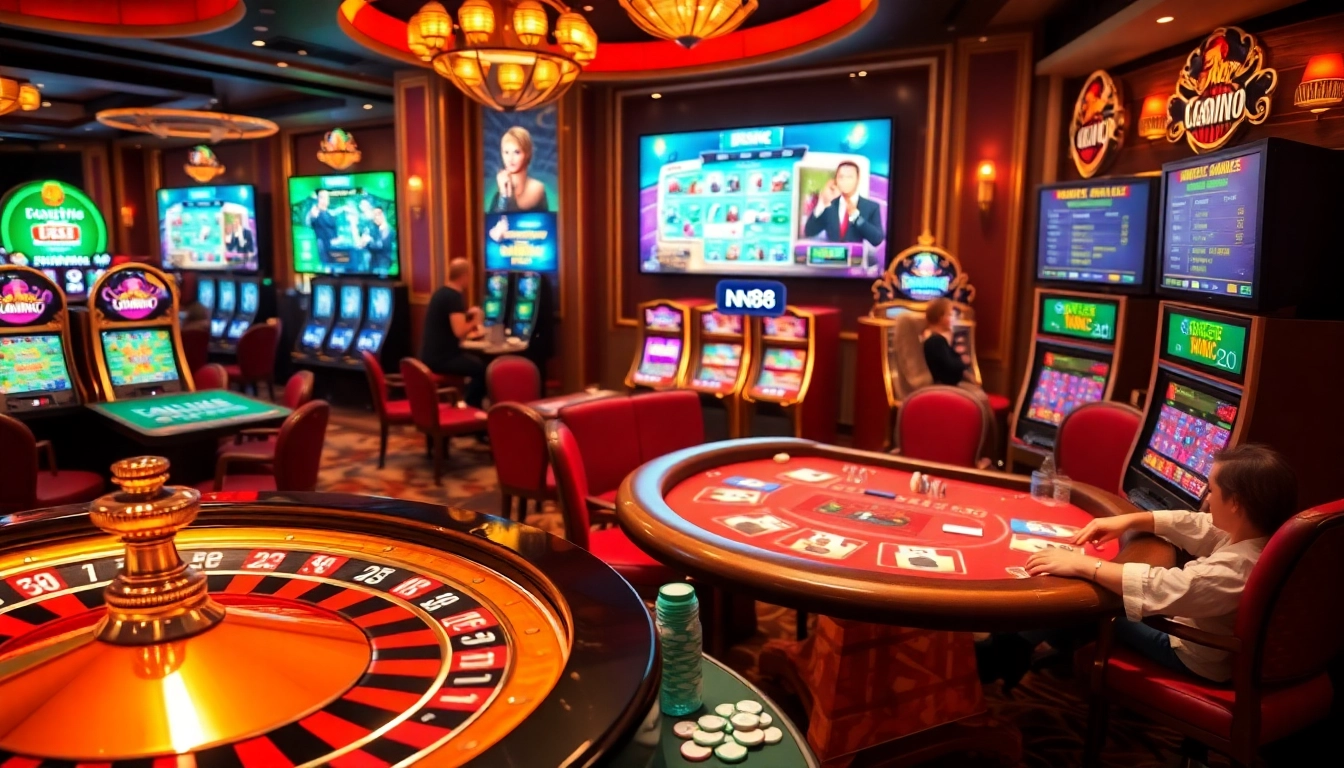 Experience the excitement of gambling at nn88.com with vibrant casino visuals and engaging gameplay.