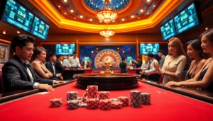Experience the thrilling atmosphere of nhà cái tobet88 with vibrant casino games and professional dealers.
