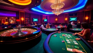 Experience thrilling games at https://s8glx.com with engaging casino visuals showcasing roulette and poker.