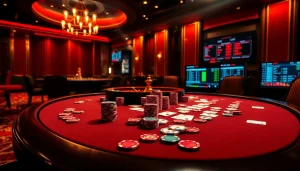 Illustration of high-stakes poker highlighting the hidden wiki scam and casino excitement.