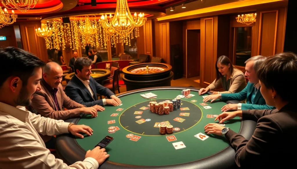 Experience thrilling poker at https://uk88.za.com/ with vibrant casino visuals and excited players.