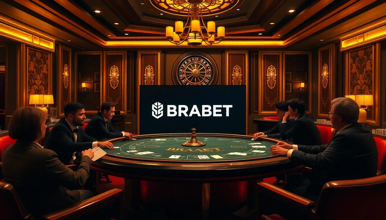 Experience the thrill of playing poker at BRABET's luxurious casino.