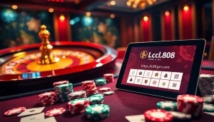 Experience the excitement of gambling at https://lc88.jpn.com/ with vibrant gaming tables and roulette wheels.