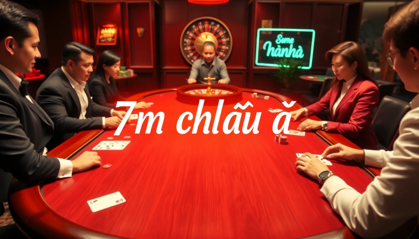 Experience the excitement of 7m châu á at a luxury poker table with professional players.