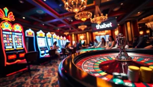 Experience thrilling gameplay at thabet with vibrant slot machines and exciting casino tables.
